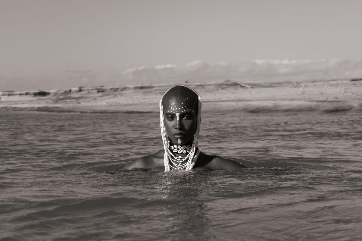 Black and white ocean editorial portrait photography by GC Media Vancouver