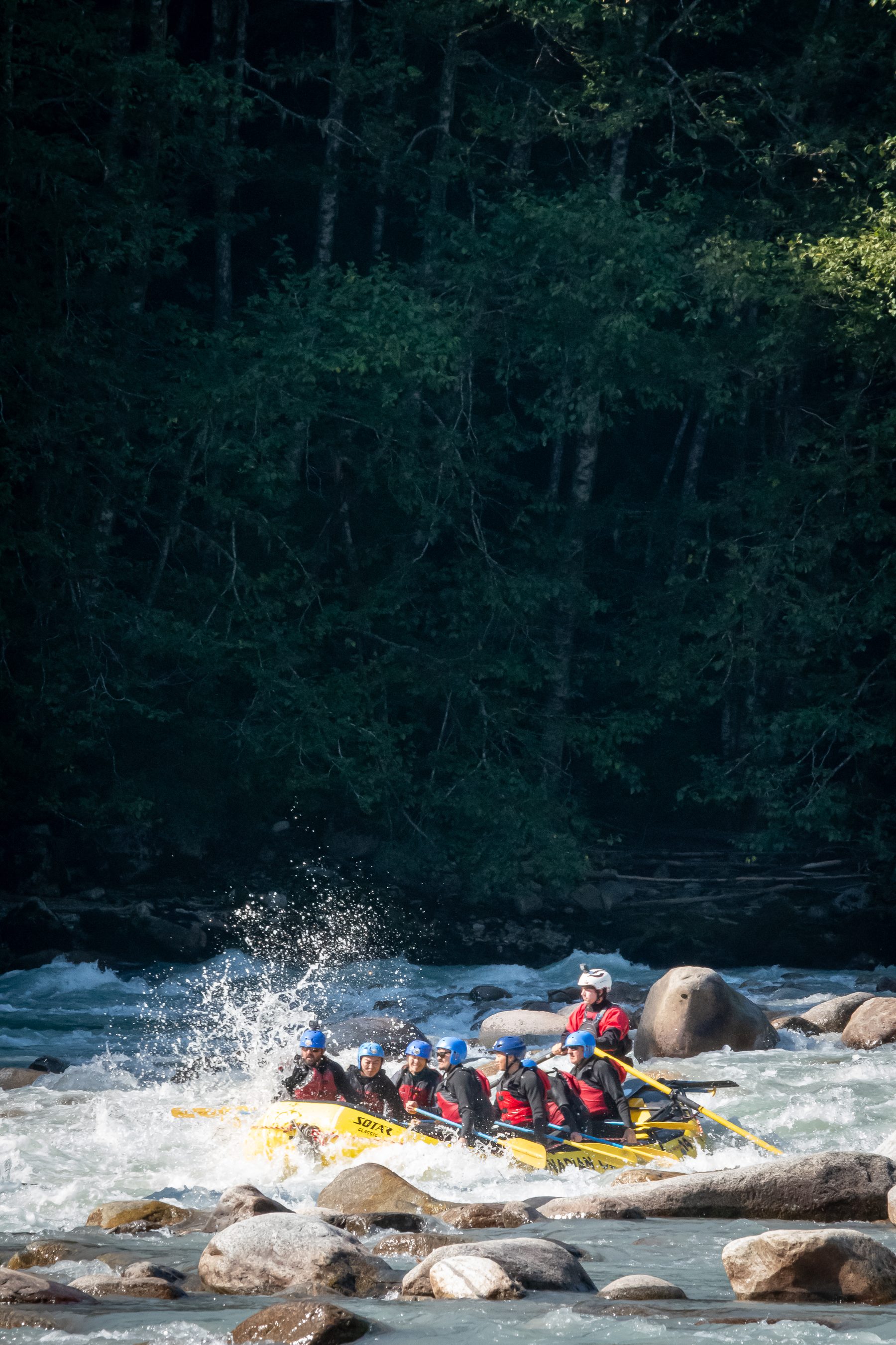 Canadian Outback Rafting whitewater splash Squamish BC adventure tour photography by GC Media Vancouver