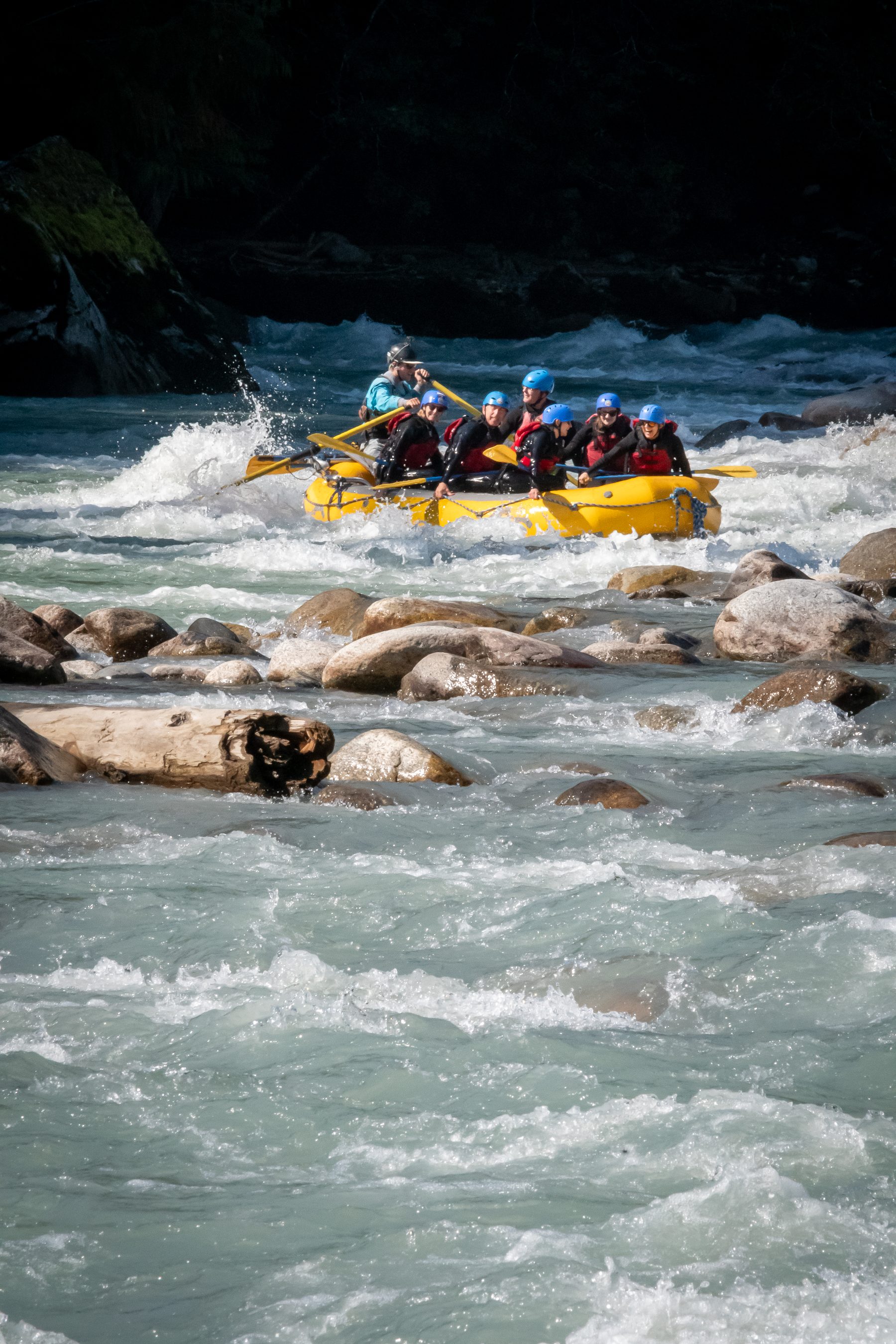 Canadian Outback Rafting Squamish BC rocky river rapids group tour photography by GC Media Vancouver