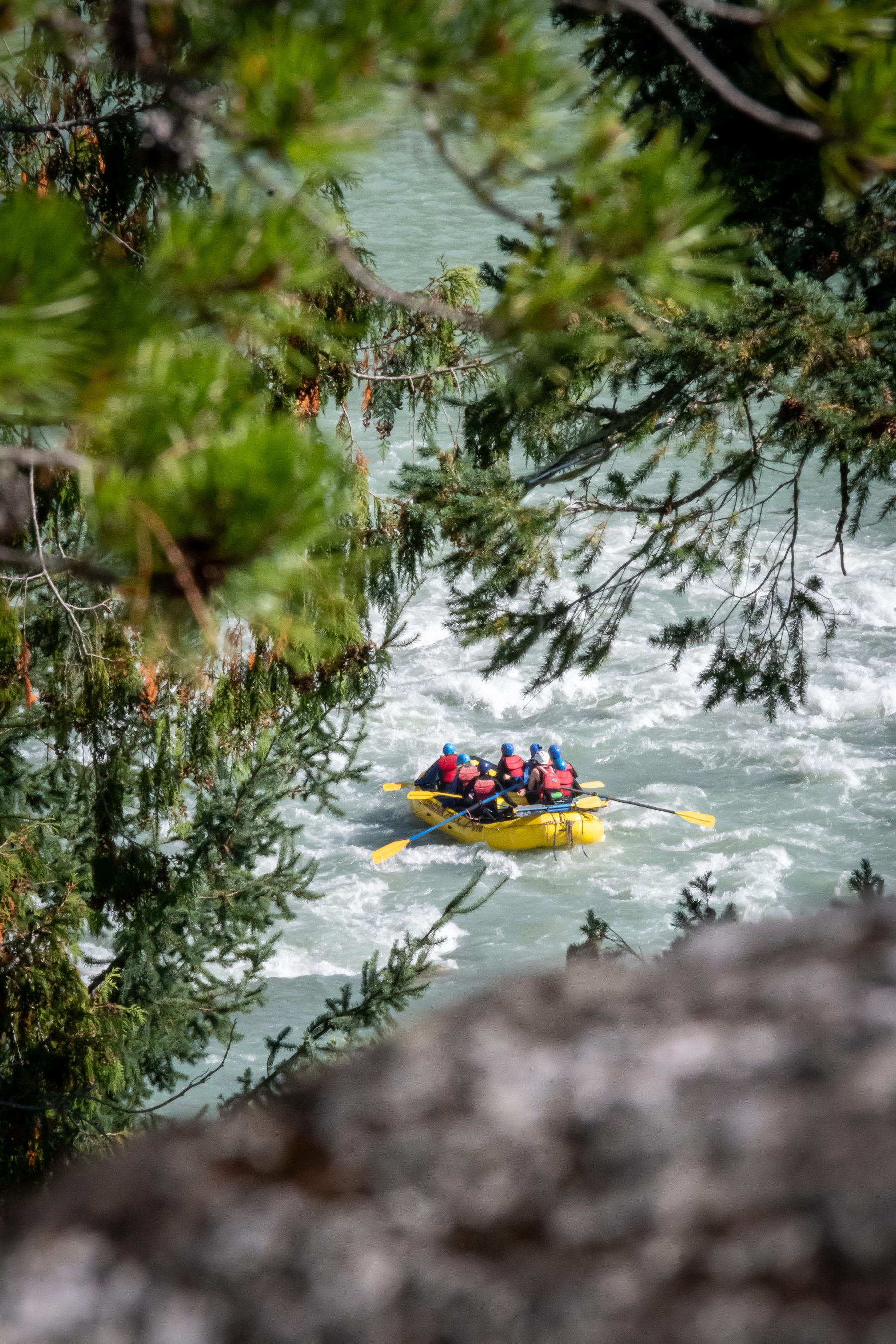 Canadian Outback Rafting whitewater rafting Squamish BC Elaho River aerial view by GC Media Vancouver