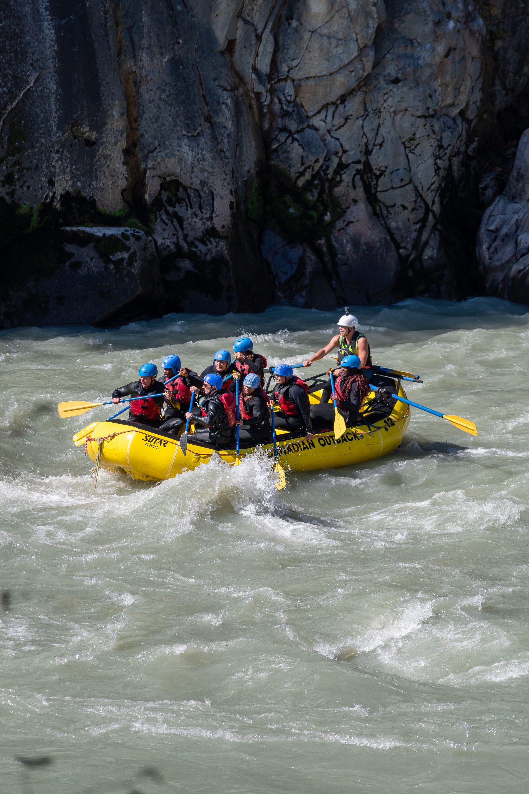 Canadian Outback Rafting group whitewater rapids Squamish British Columbia adventure photography by GC Media Vancouver